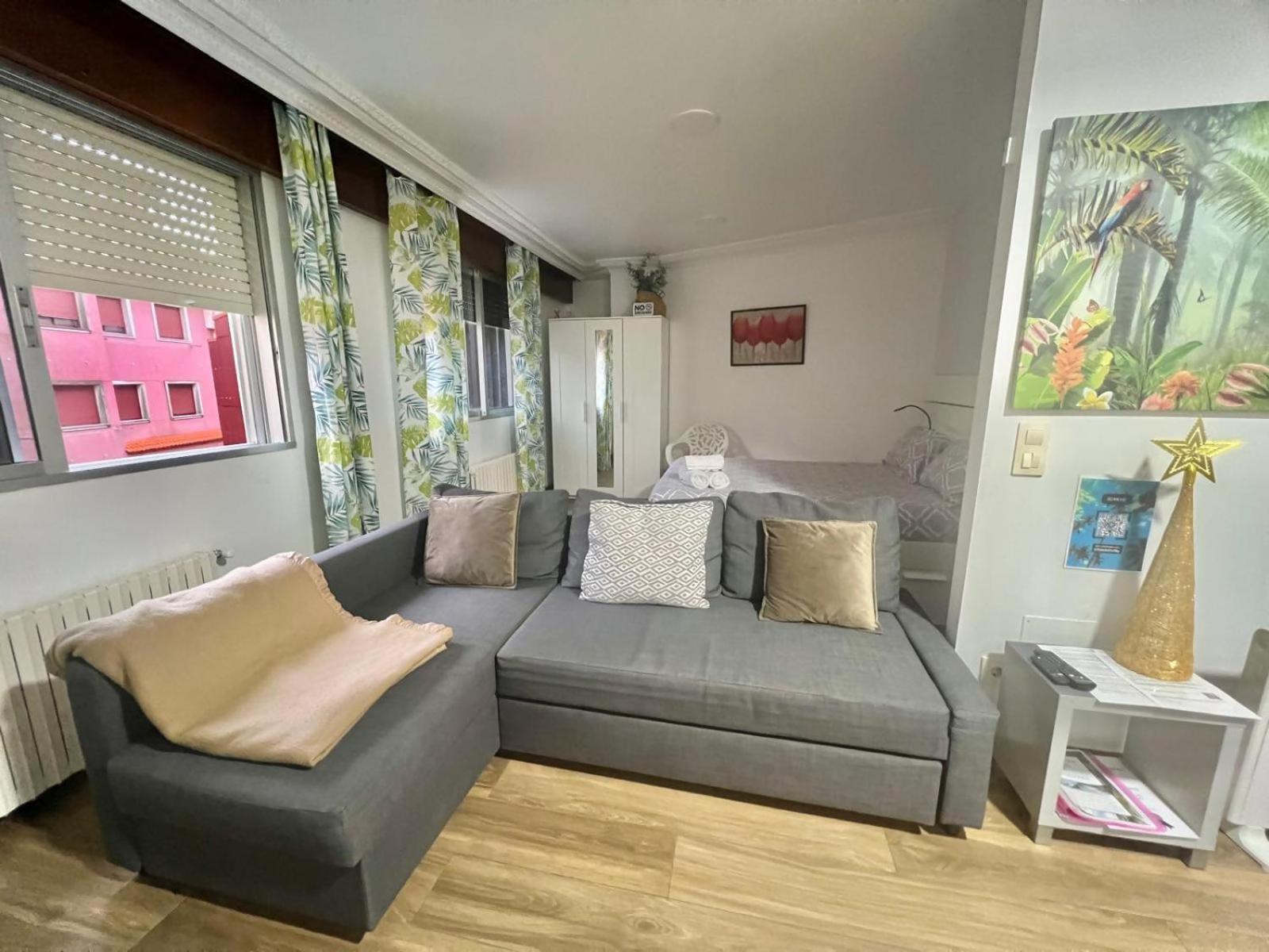 Apartamento Centrico Cerca De La Playa Bueu Bagian luar foto